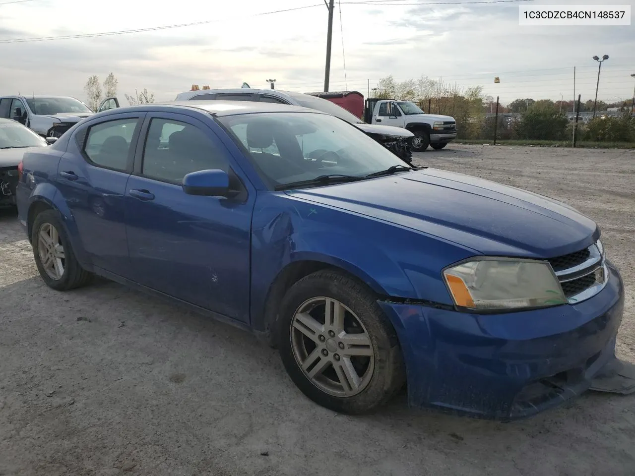 2012 Dodge Avenger Sxt VIN: 1C3CDZCB4CN148537 Lot: 77094684