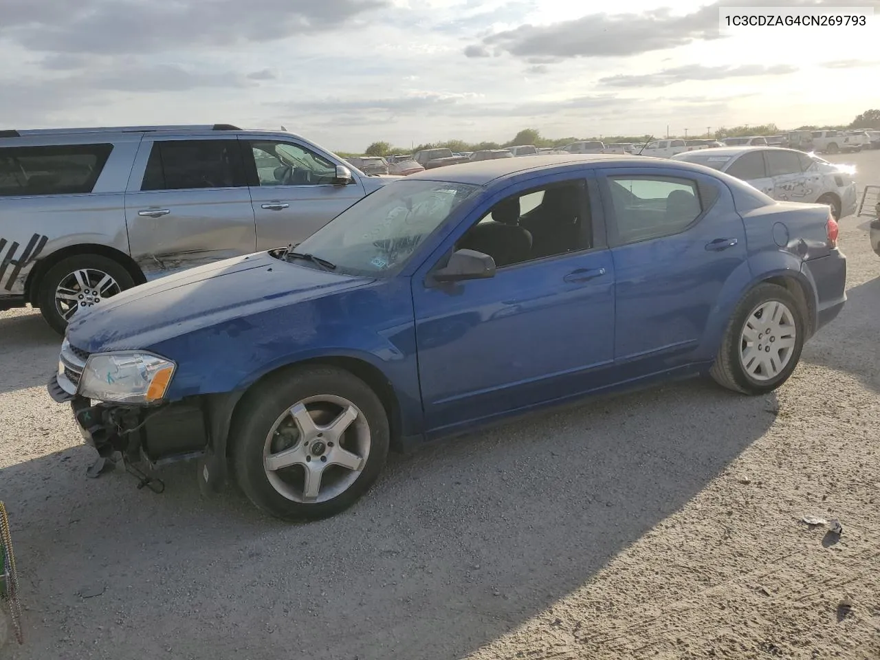 2012 Dodge Avenger Se VIN: 1C3CDZAG4CN269793 Lot: 77174544