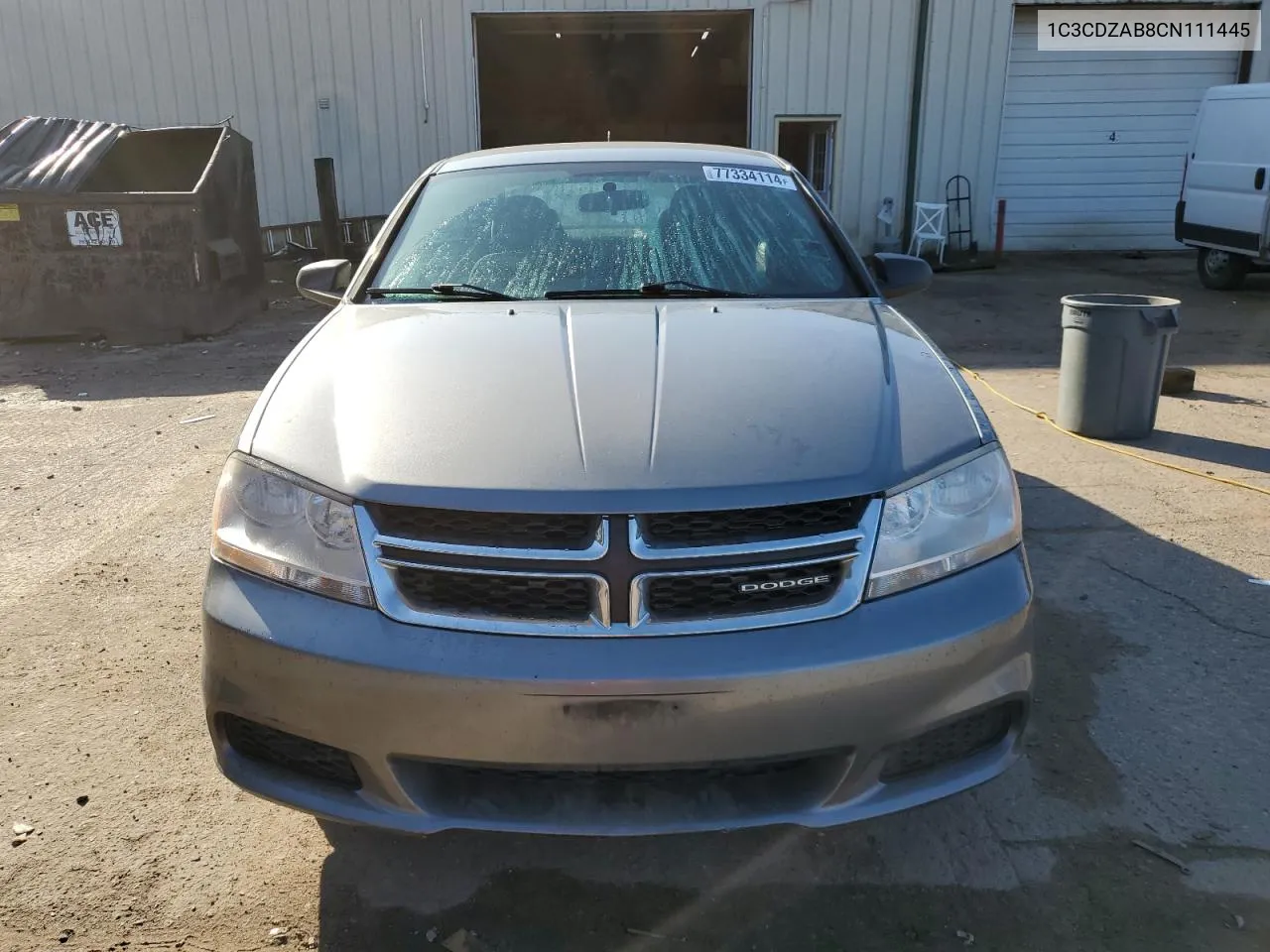 2012 Dodge Avenger Se VIN: 1C3CDZAB8CN111445 Lot: 77334114