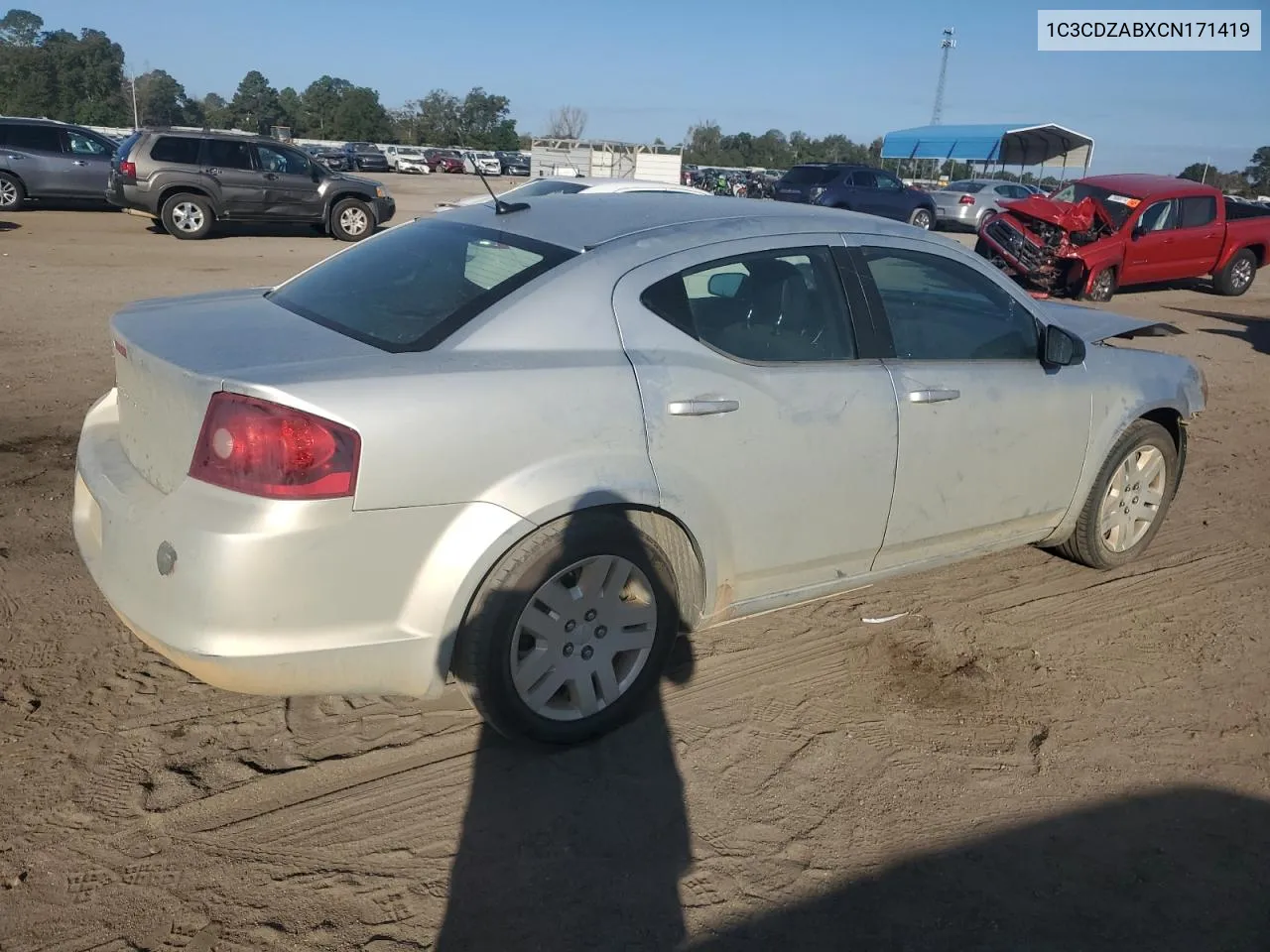 2012 Dodge Avenger Se VIN: 1C3CDZABXCN171419 Lot: 77384974