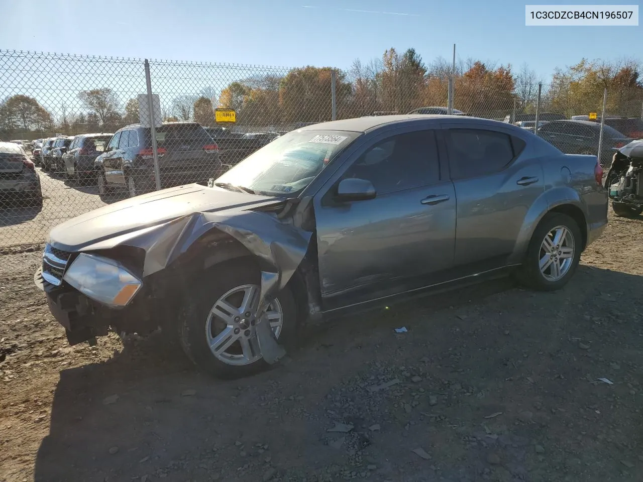 2012 Dodge Avenger Sxt VIN: 1C3CDZCB4CN196507 Lot: 77573564