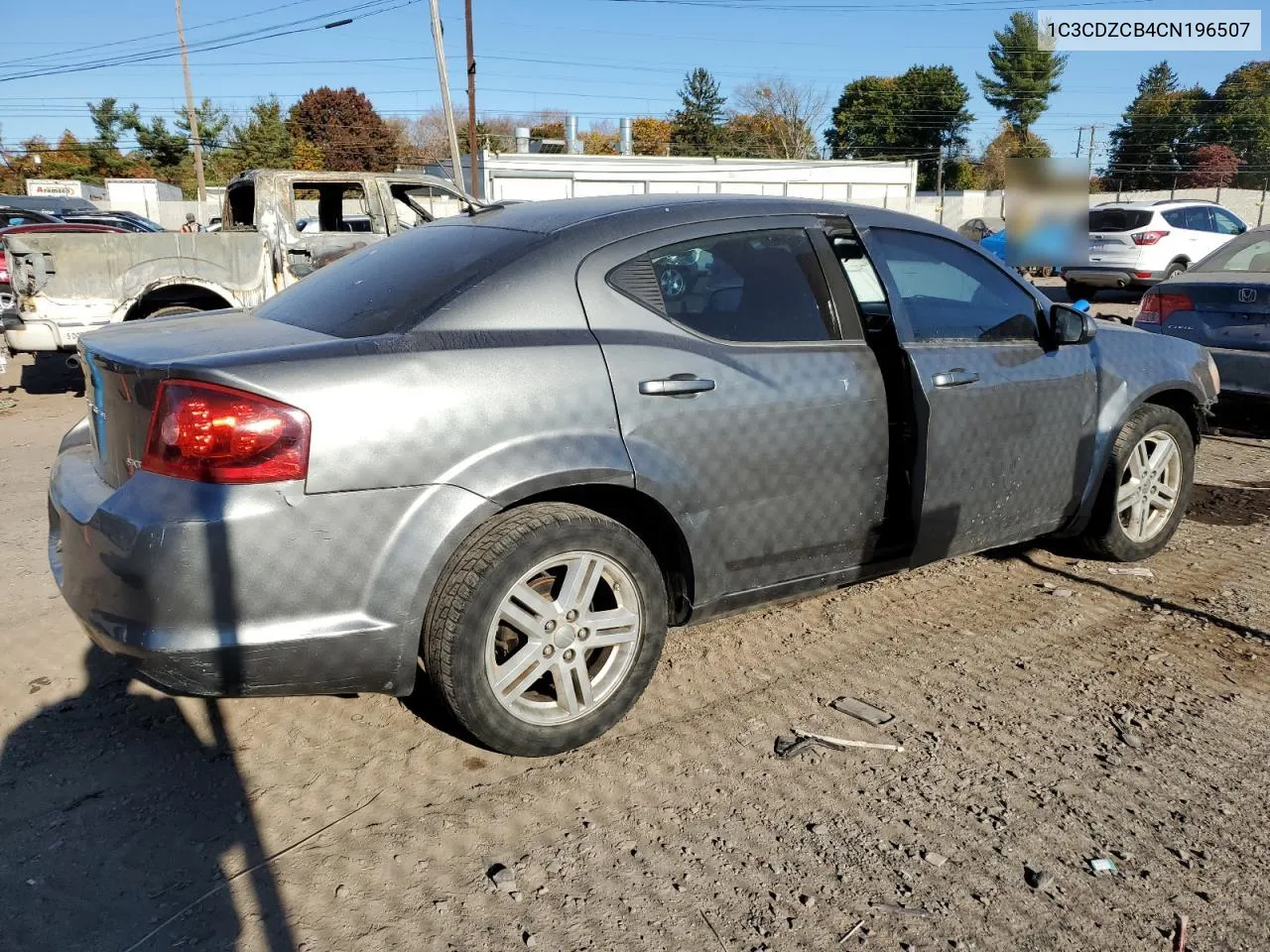 2012 Dodge Avenger Sxt VIN: 1C3CDZCB4CN196507 Lot: 77573564