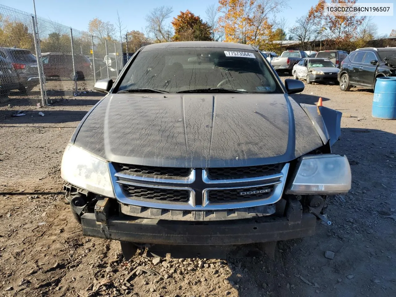 2012 Dodge Avenger Sxt VIN: 1C3CDZCB4CN196507 Lot: 77573564