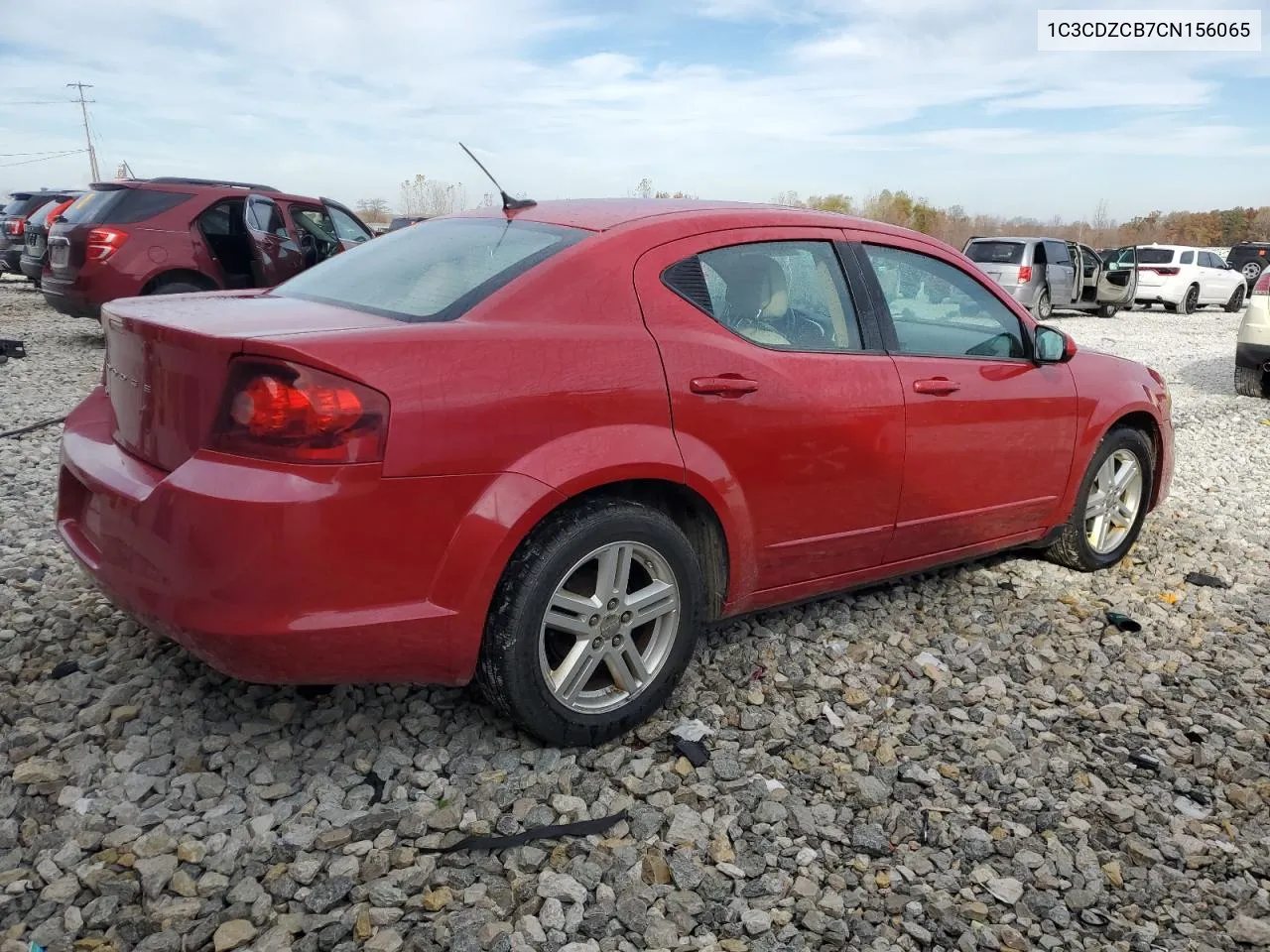 2012 Dodge Avenger Sxt VIN: 1C3CDZCB7CN156065 Lot: 77673104