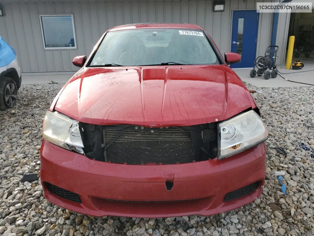 2012 Dodge Avenger Sxt VIN: 1C3CDZCB7CN156065 Lot: 77673104