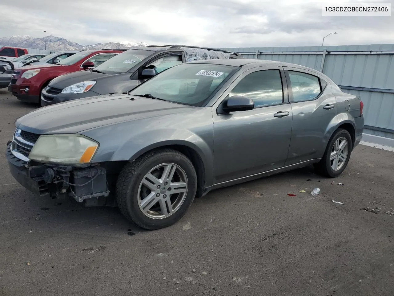 2012 Dodge Avenger Sxt VIN: 1C3CDZCB6CN272406 Lot: 78532394