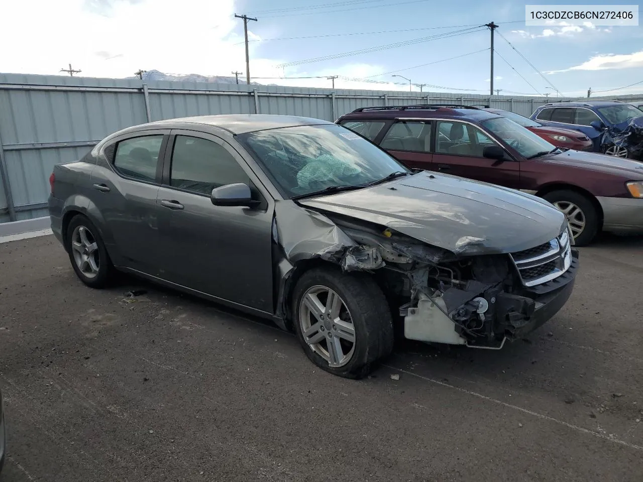 2012 Dodge Avenger Sxt VIN: 1C3CDZCB6CN272406 Lot: 78532394