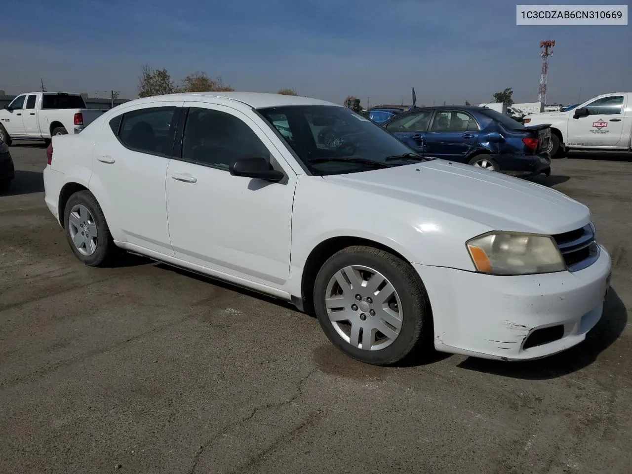 2012 Dodge Avenger Se VIN: 1C3CDZAB6CN310669 Lot: 79665294