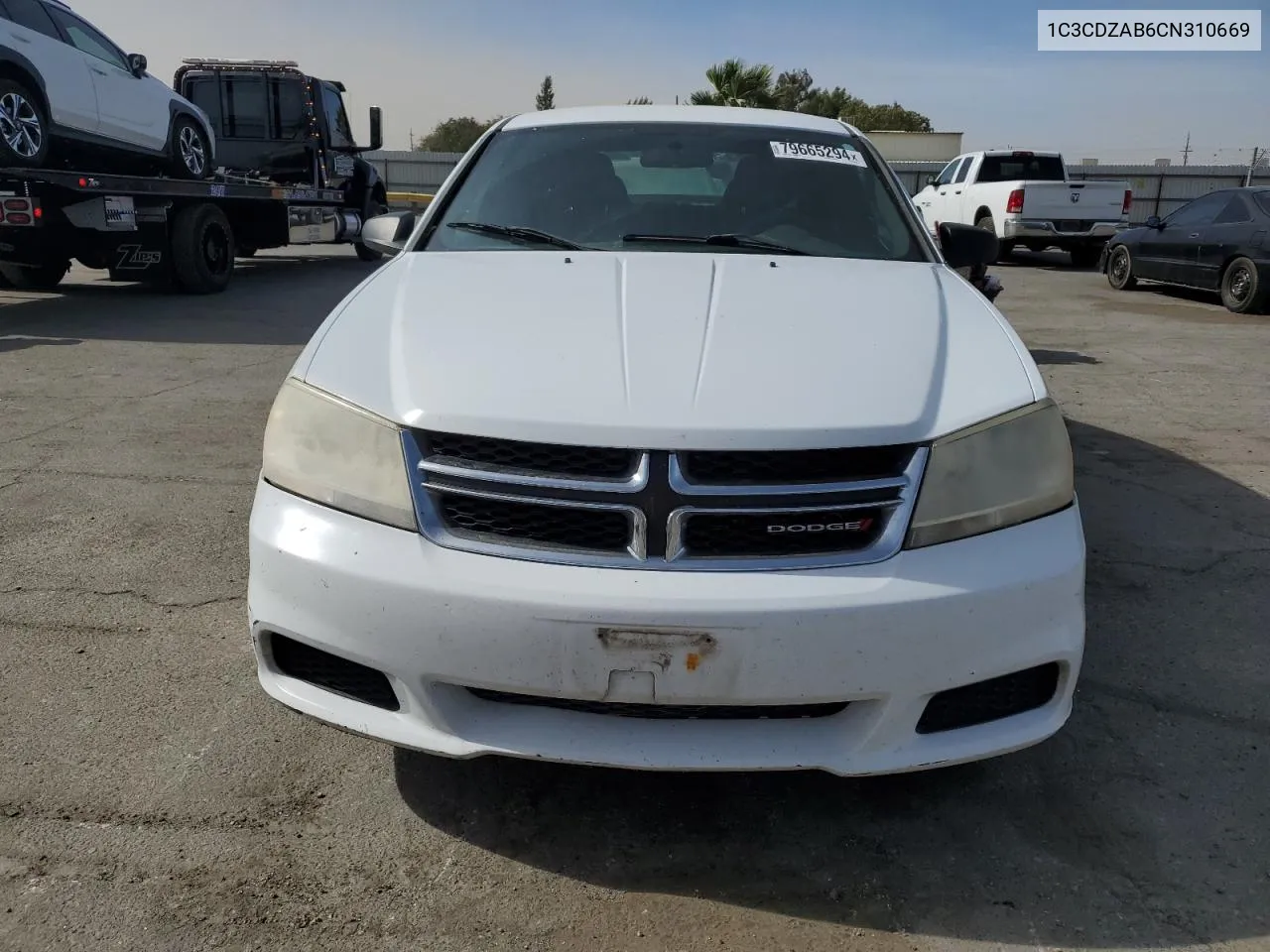 2012 Dodge Avenger Se VIN: 1C3CDZAB6CN310669 Lot: 79665294