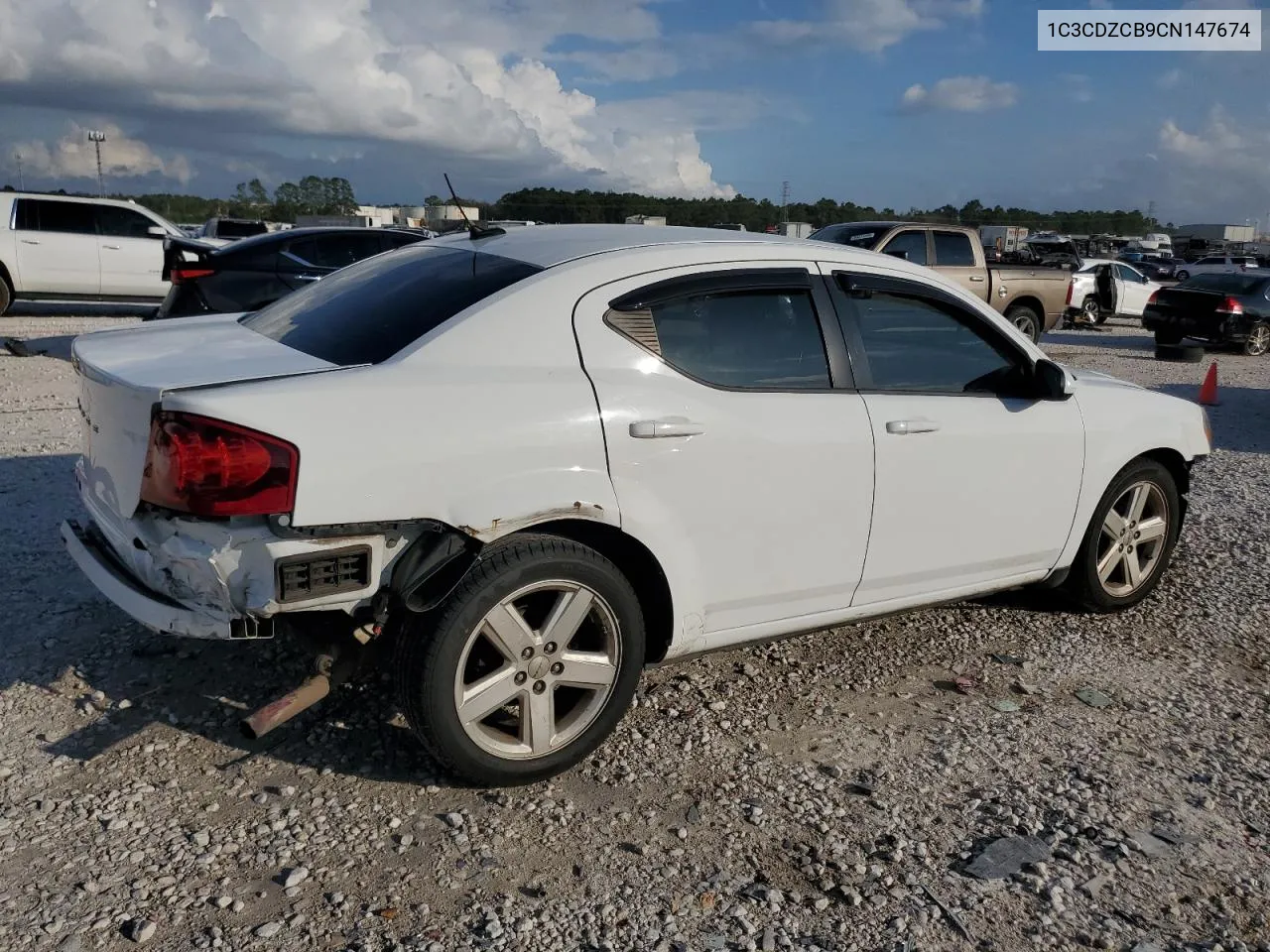 2012 Dodge Avenger Sxt VIN: 1C3CDZCB9CN147674 Lot: 79963154