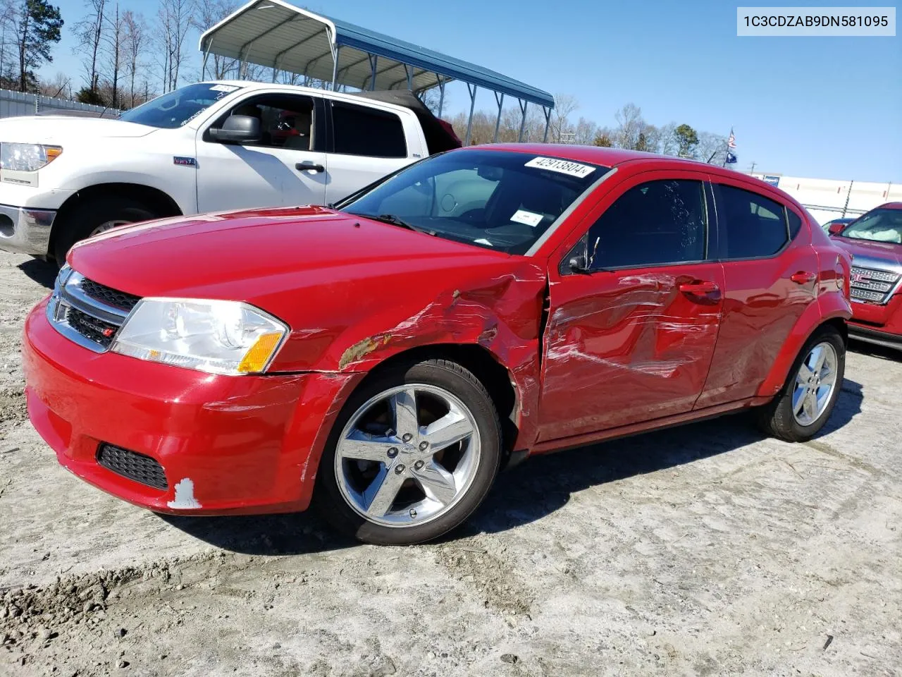 1C3CDZAB9DN581095 2013 Dodge Avenger Se