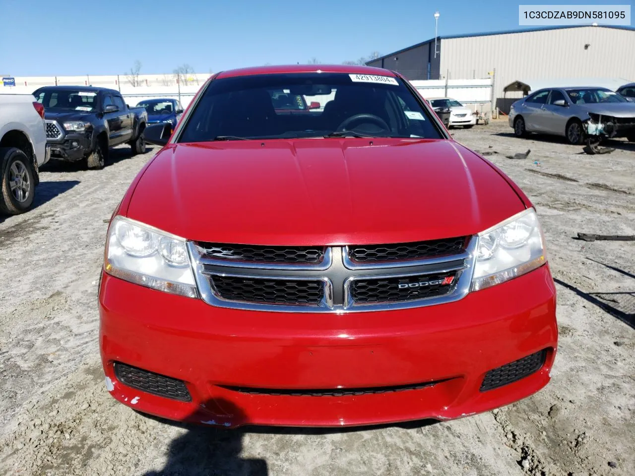 2013 Dodge Avenger Se VIN: 1C3CDZAB9DN581095 Lot: 42913804