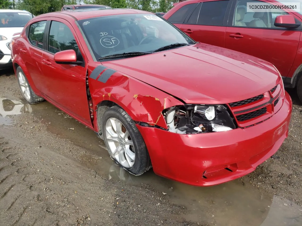 2013 Dodge Avenger R/T VIN: 1C3CDZBG0DN586261 Lot: 43729933