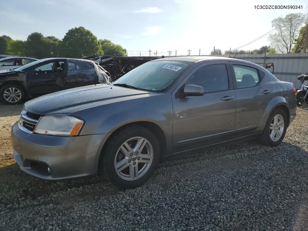 2013 Dodge Avenger Sxt VIN: 1C3CDZCB3DN590341 Lot: 50780234