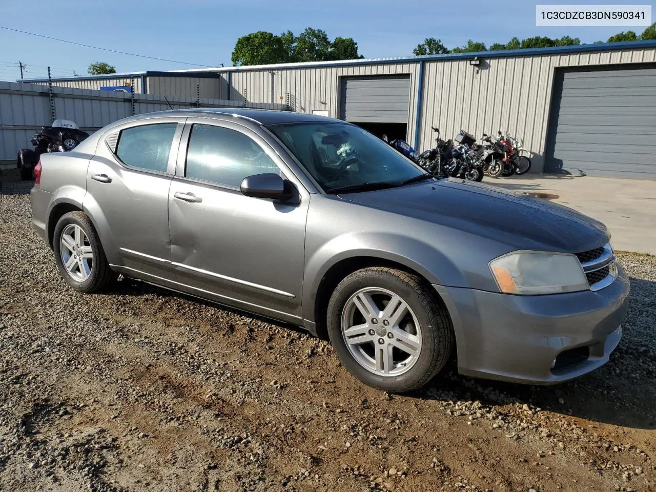 2013 Dodge Avenger Sxt VIN: 1C3CDZCB3DN590341 Lot: 50780234