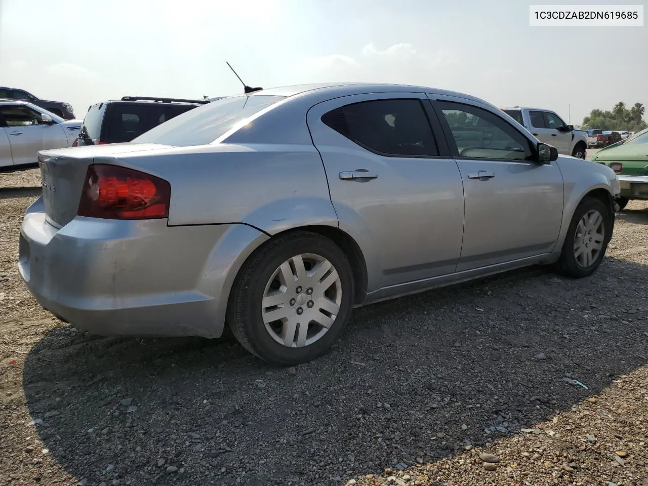 2013 Dodge Avenger Se VIN: 1C3CDZAB2DN619685 Lot: 57214324