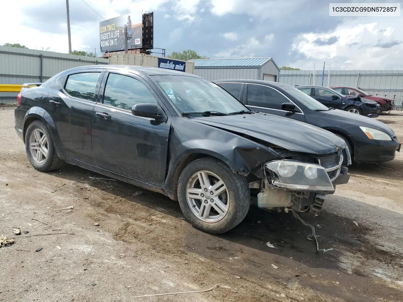 2013 Dodge Avenger Sxt VIN: 1C3CDZCG9DN572857 Lot: 57337494