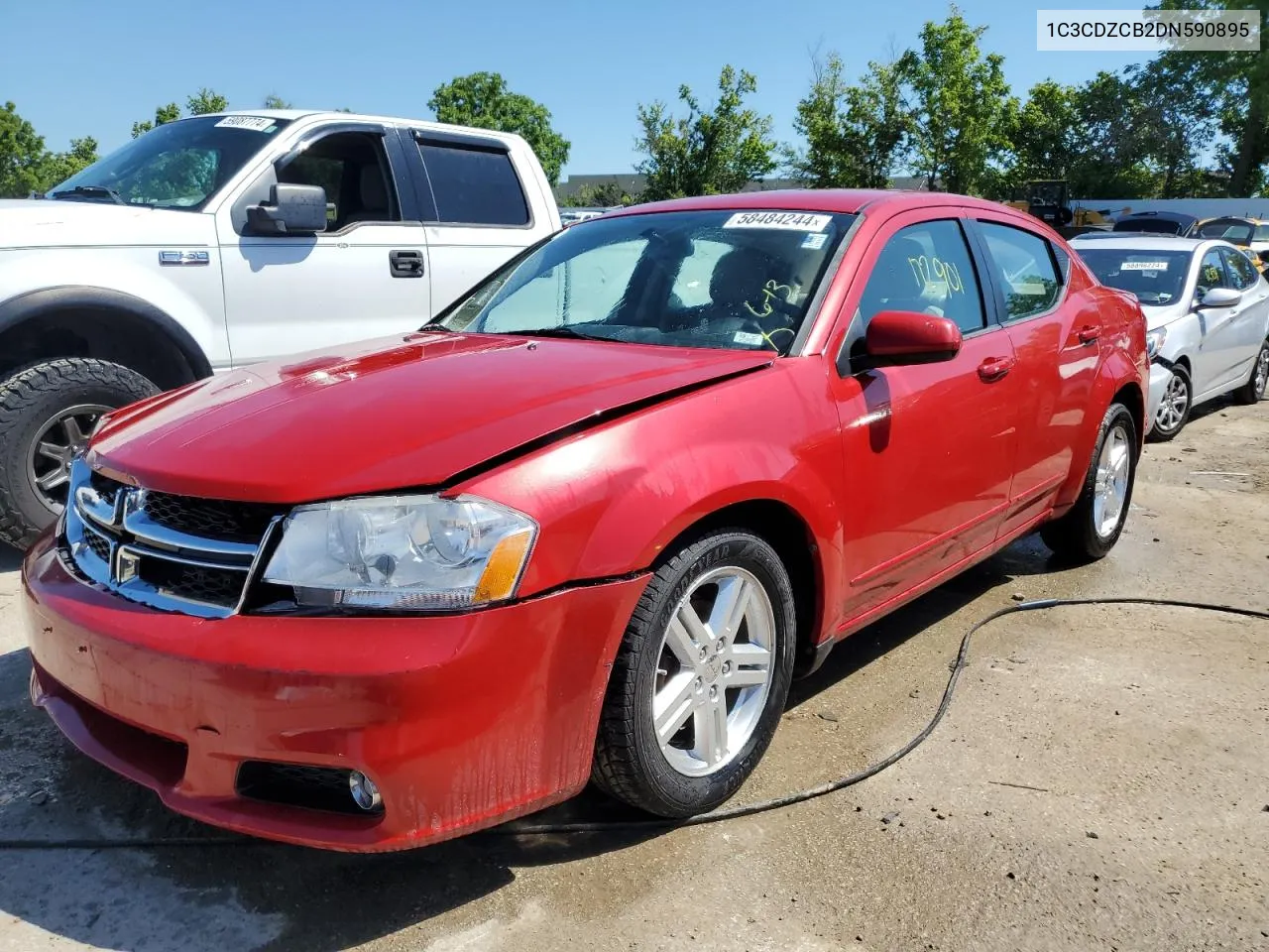 2013 Dodge Avenger Sxt VIN: 1C3CDZCB2DN590895 Lot: 58484244