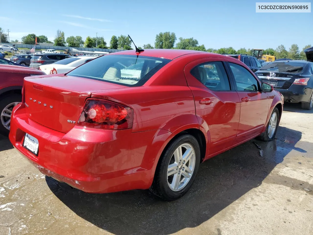 2013 Dodge Avenger Sxt VIN: 1C3CDZCB2DN590895 Lot: 58484244