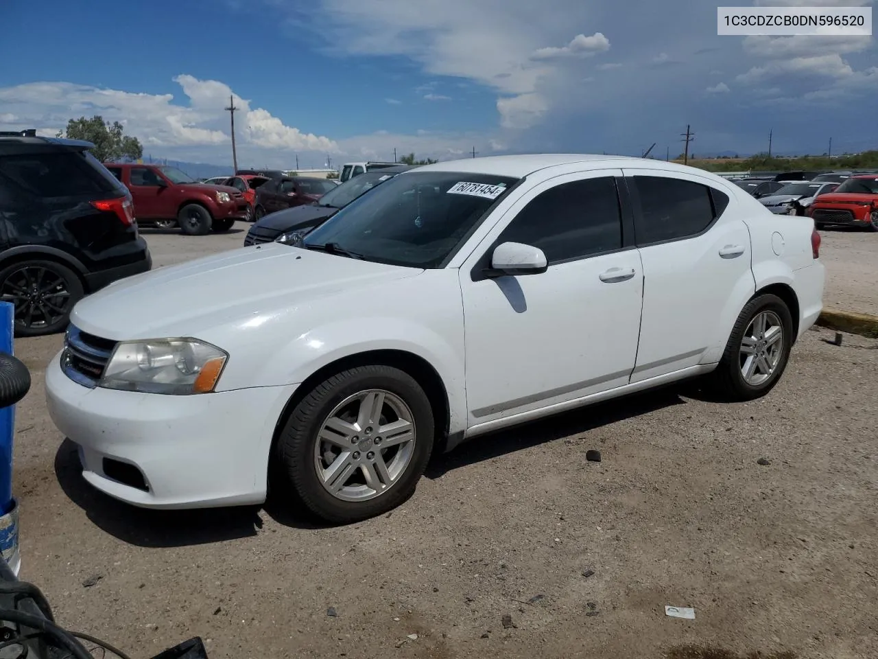 2013 Dodge Avenger Sxt VIN: 1C3CDZCB0DN596520 Lot: 60781454