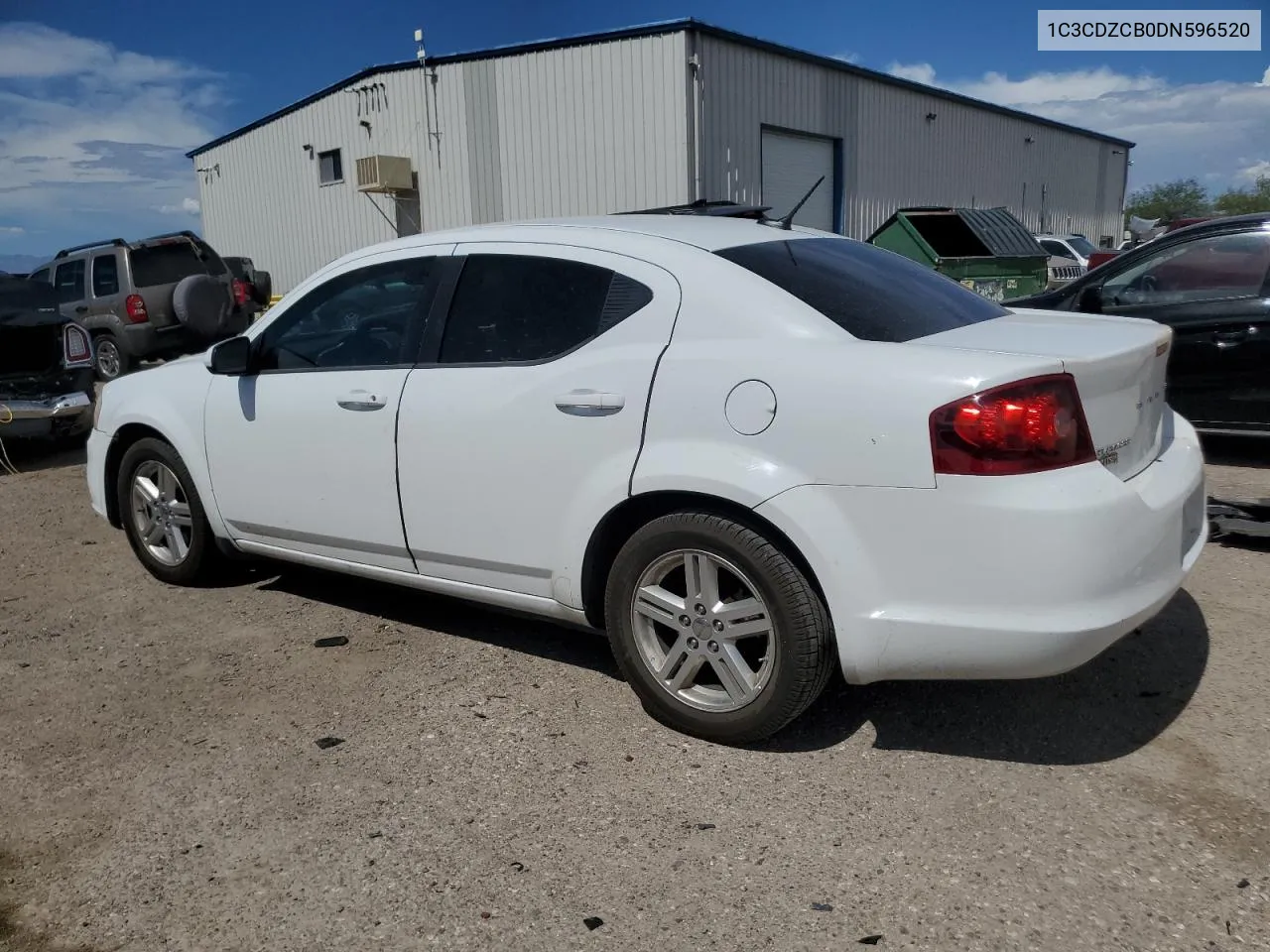 2013 Dodge Avenger Sxt VIN: 1C3CDZCB0DN596520 Lot: 60781454