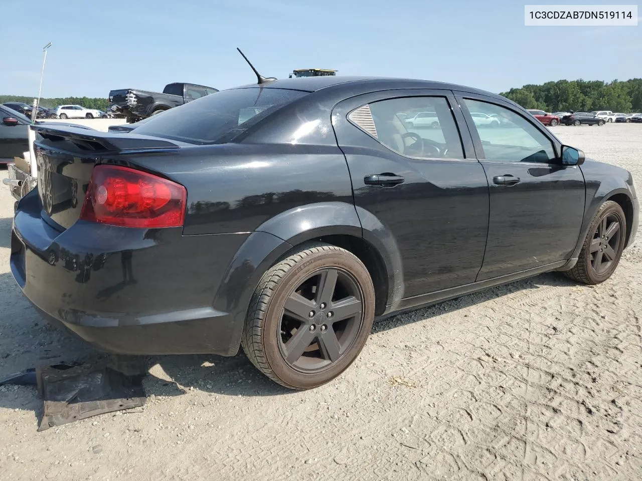 2013 Dodge Avenger Se VIN: 1C3CDZAB7DN519114 Lot: 61770524