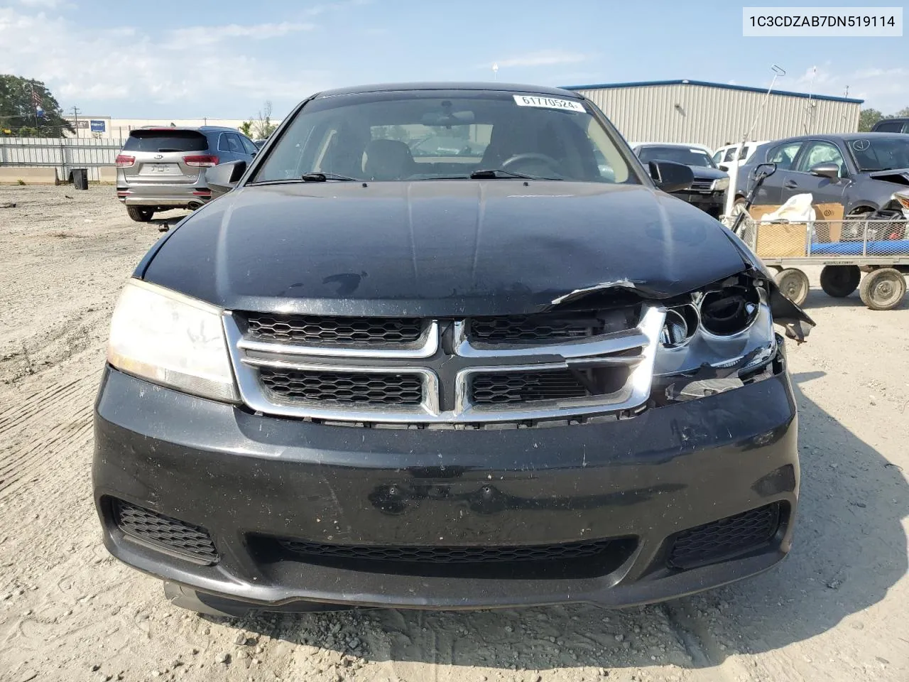 2013 Dodge Avenger Se VIN: 1C3CDZAB7DN519114 Lot: 61770524