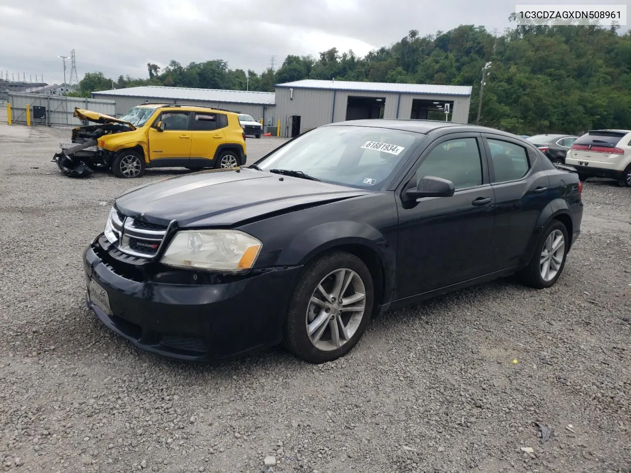 2013 Dodge Avenger Se VIN: 1C3CDZAGXDN508961 Lot: 61881934