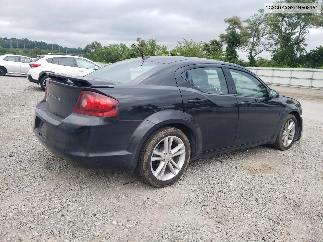 2013 Dodge Avenger Se VIN: 1C3CDZAGXDN508961 Lot: 61881934