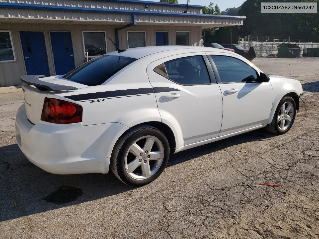 2013 Dodge Avenger Se VIN: 1C3CDZAB2DN661242 Lot: 62844764