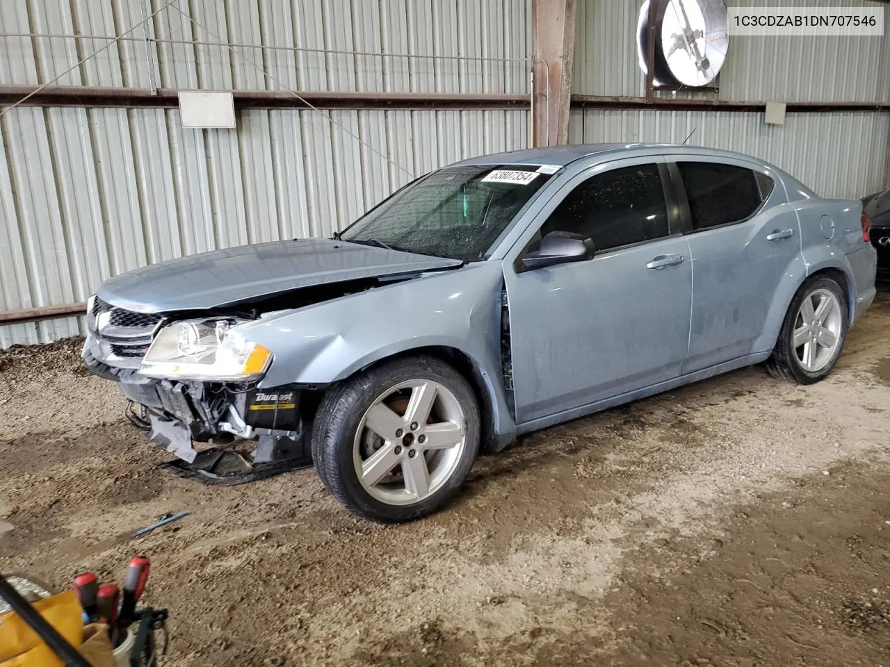 2013 Dodge Avenger Se VIN: 1C3CDZAB1DN707546 Lot: 63807354