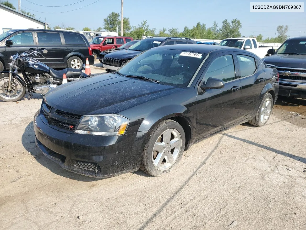 2013 Dodge Avenger Se VIN: 1C3CDZAG9DN769367 Lot: 64137104