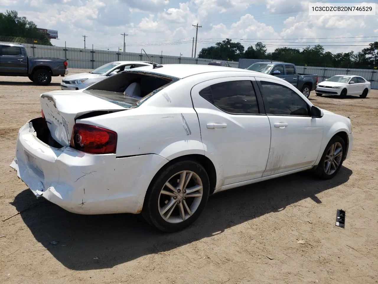 2013 Dodge Avenger Sxt VIN: 1C3CDZCB2DN746529 Lot: 64617994