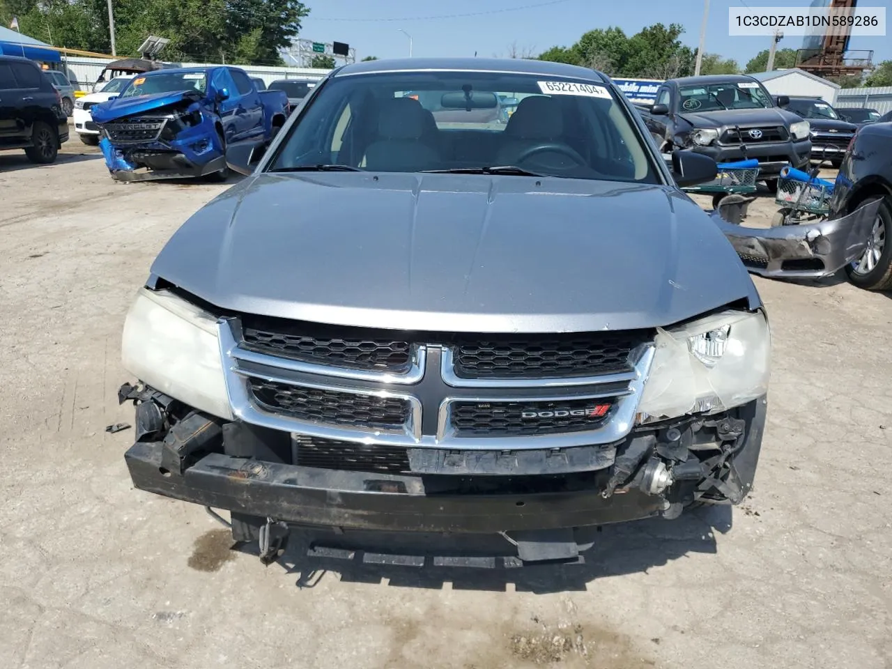 2013 Dodge Avenger Se VIN: 1C3CDZAB1DN589286 Lot: 65221404