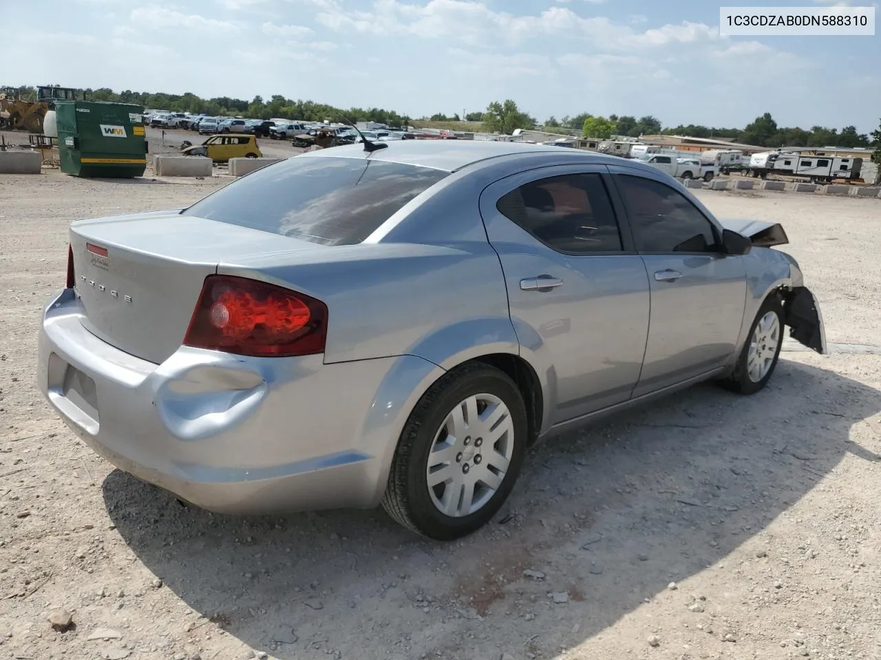 2013 Dodge Avenger Se VIN: 1C3CDZAB0DN588310 Lot: 66071364