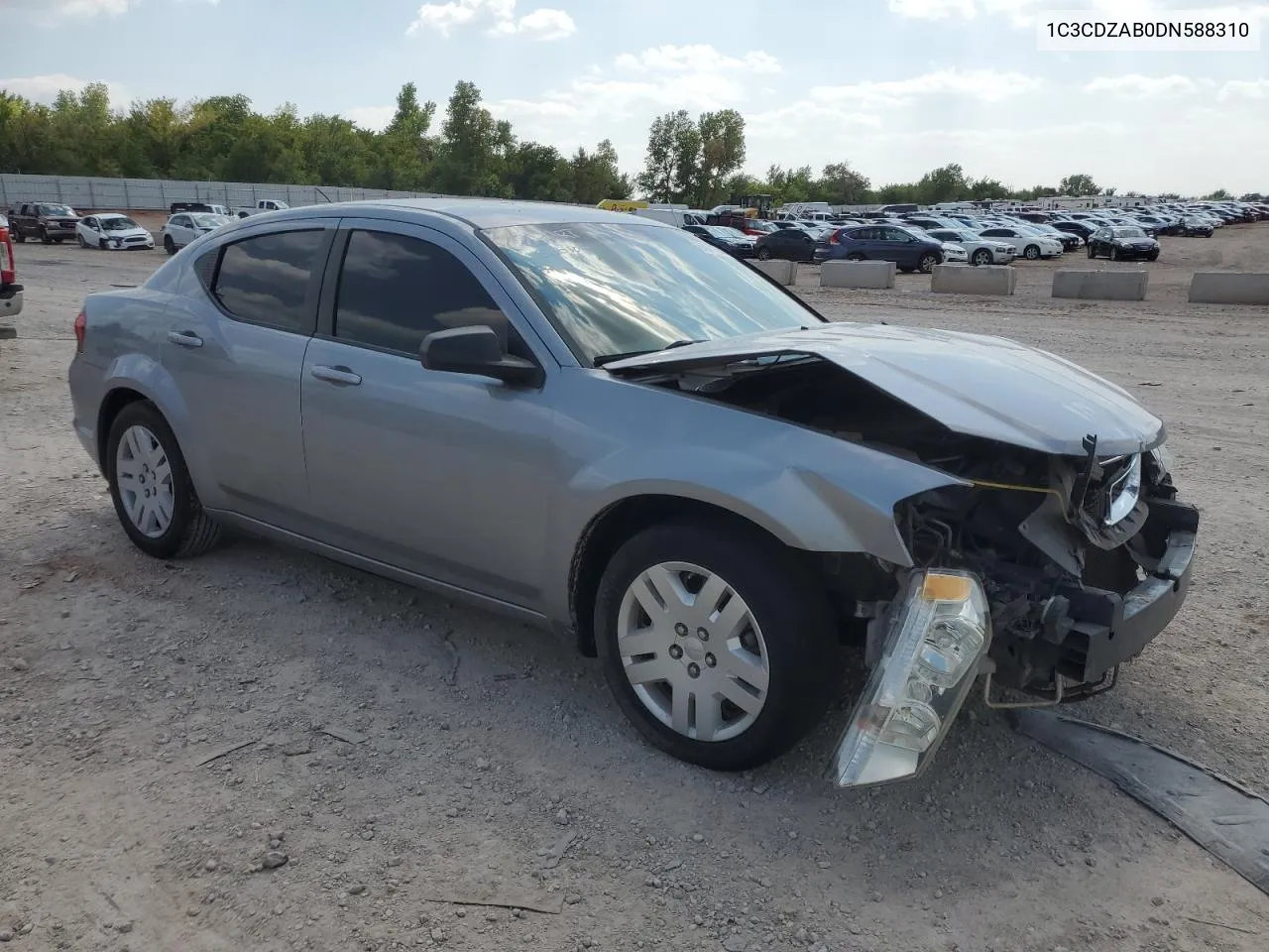 2013 Dodge Avenger Se VIN: 1C3CDZAB0DN588310 Lot: 66071364