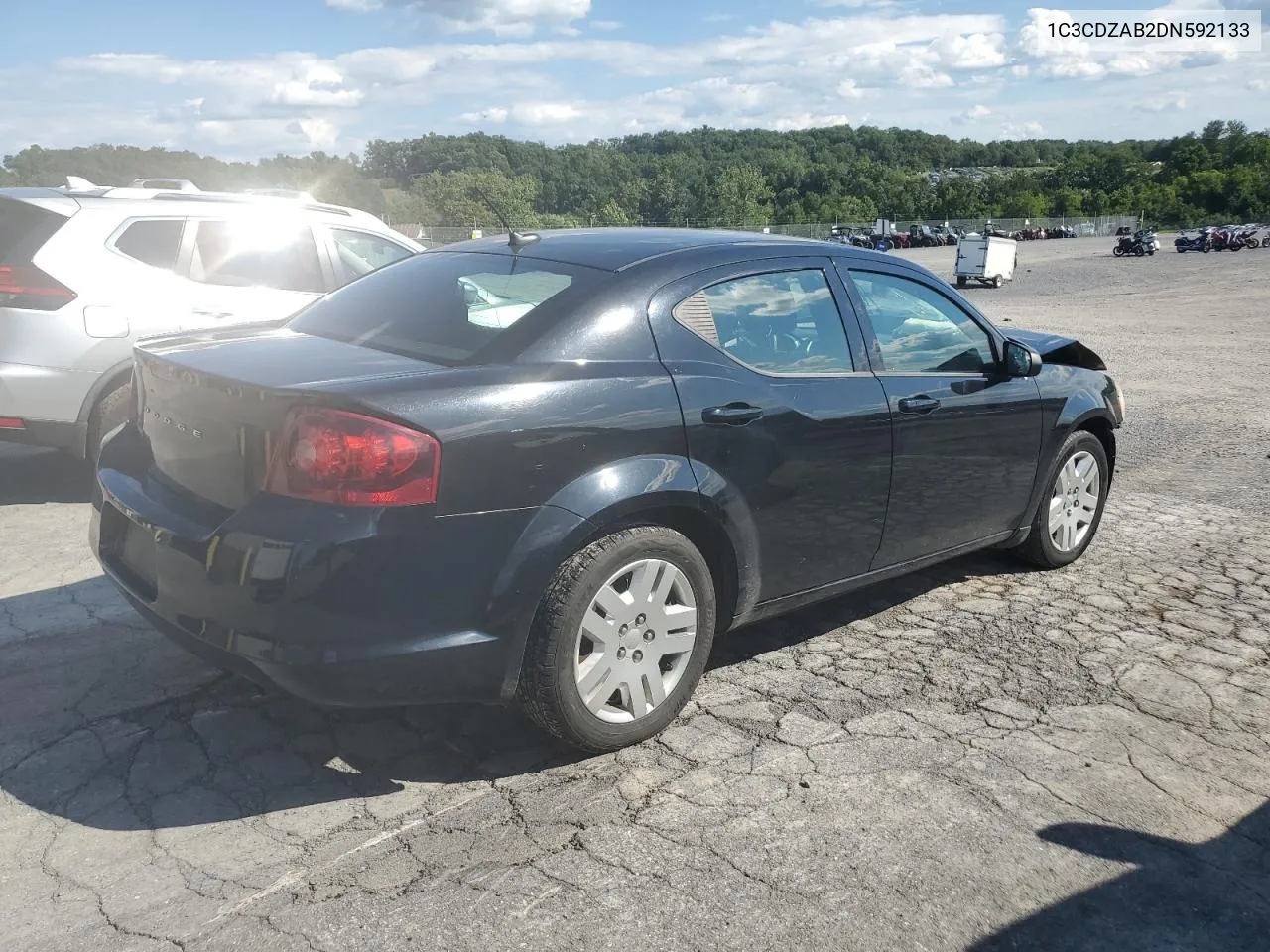 2013 Dodge Avenger Se VIN: 1C3CDZAB2DN592133 Lot: 67057894