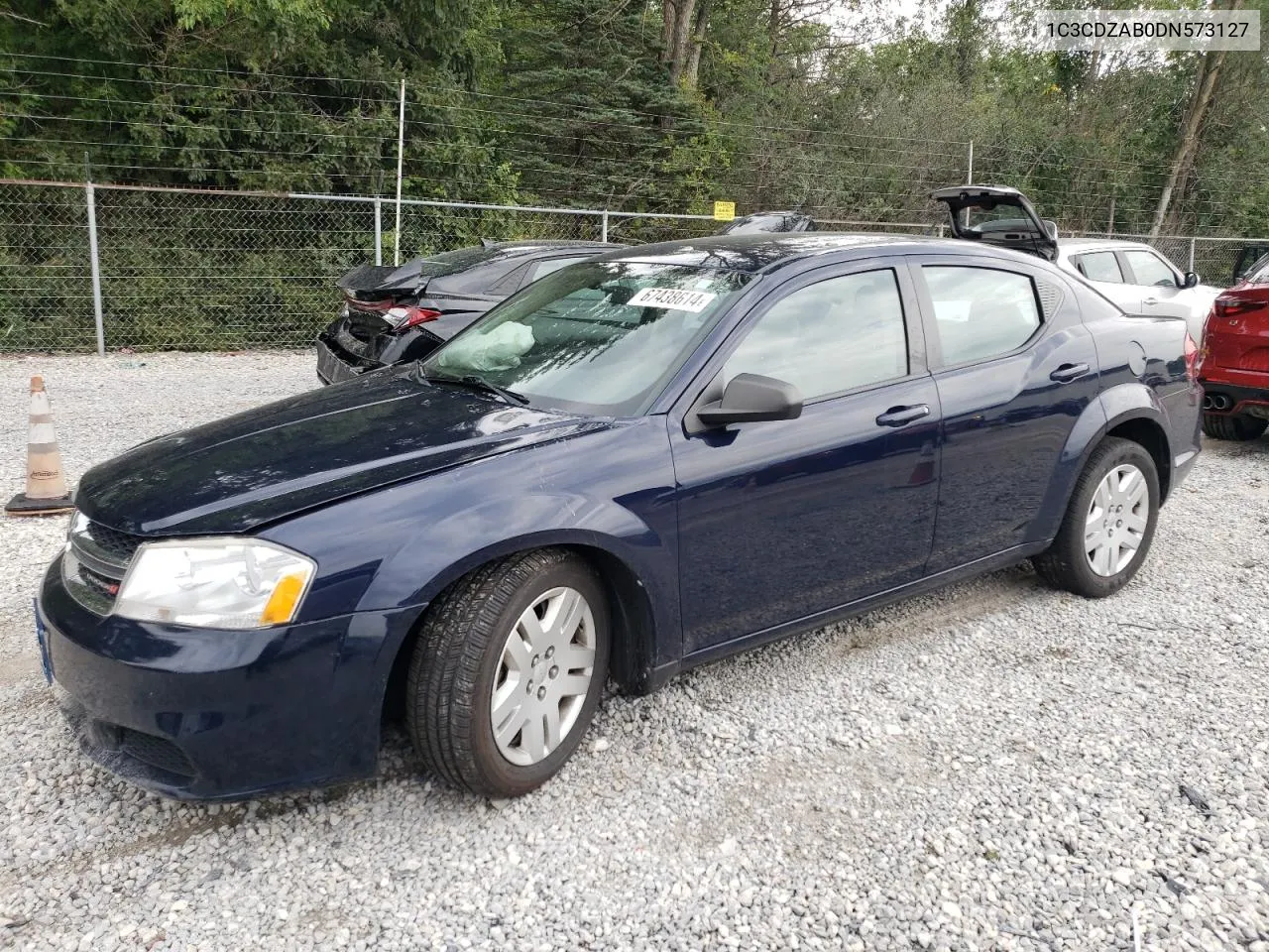 2013 Dodge Avenger Se VIN: 1C3CDZAB0DN573127 Lot: 67438614