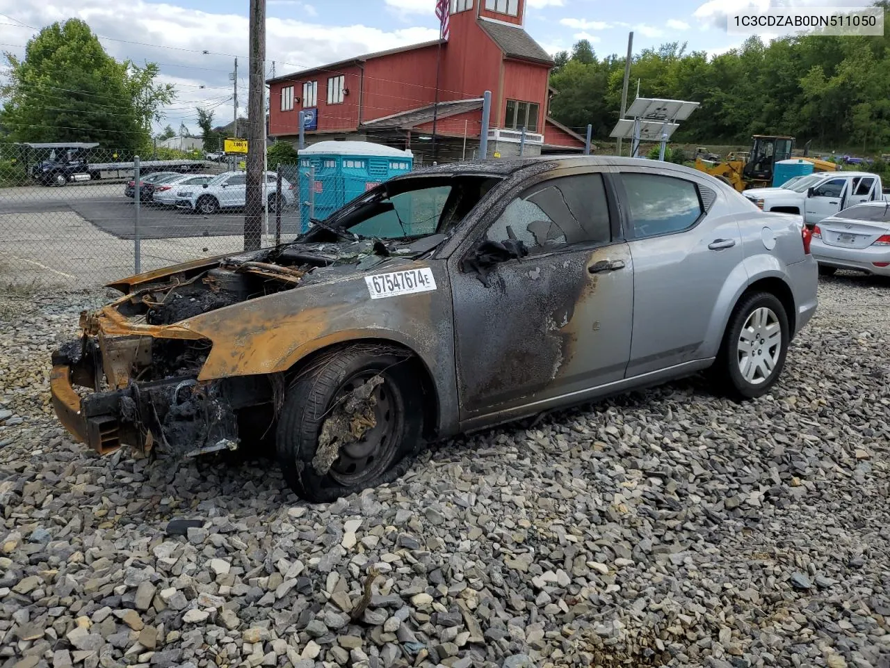 2013 Dodge Avenger Se VIN: 1C3CDZAB0DN511050 Lot: 67547674