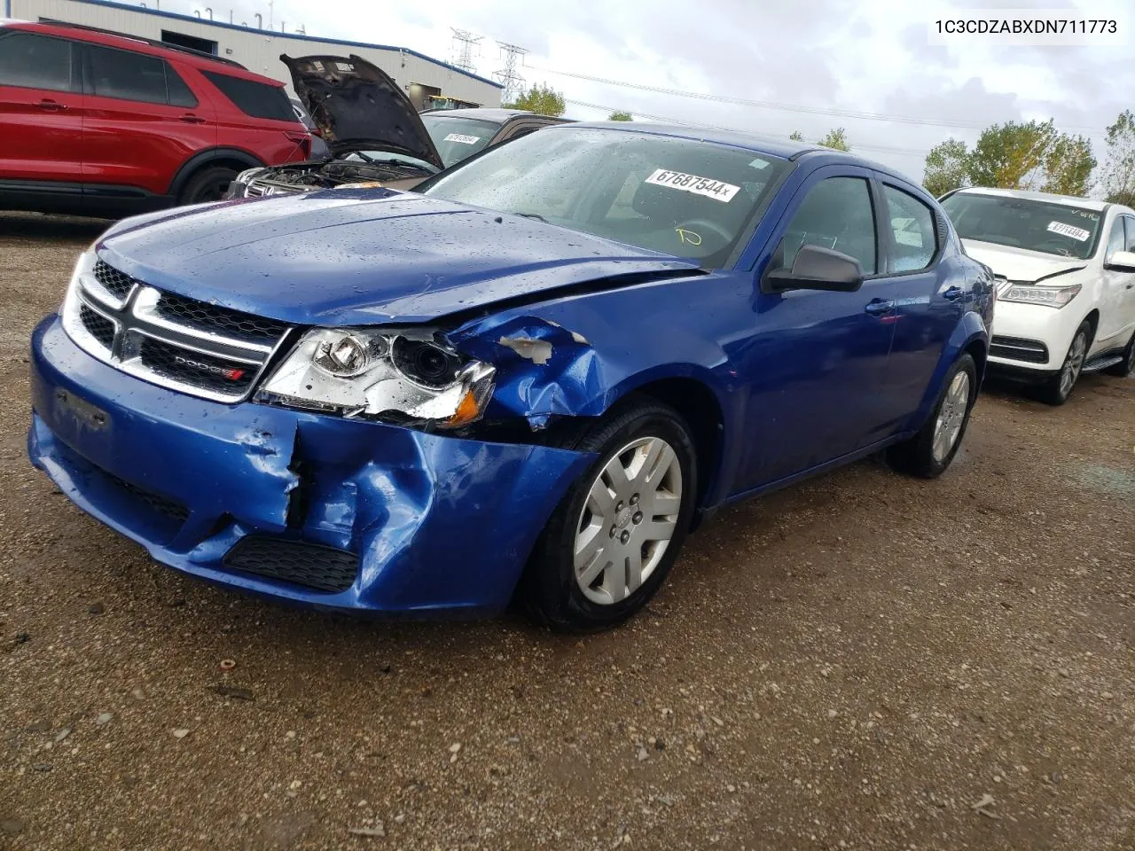 2013 Dodge Avenger Se VIN: 1C3CDZABXDN711773 Lot: 67687544