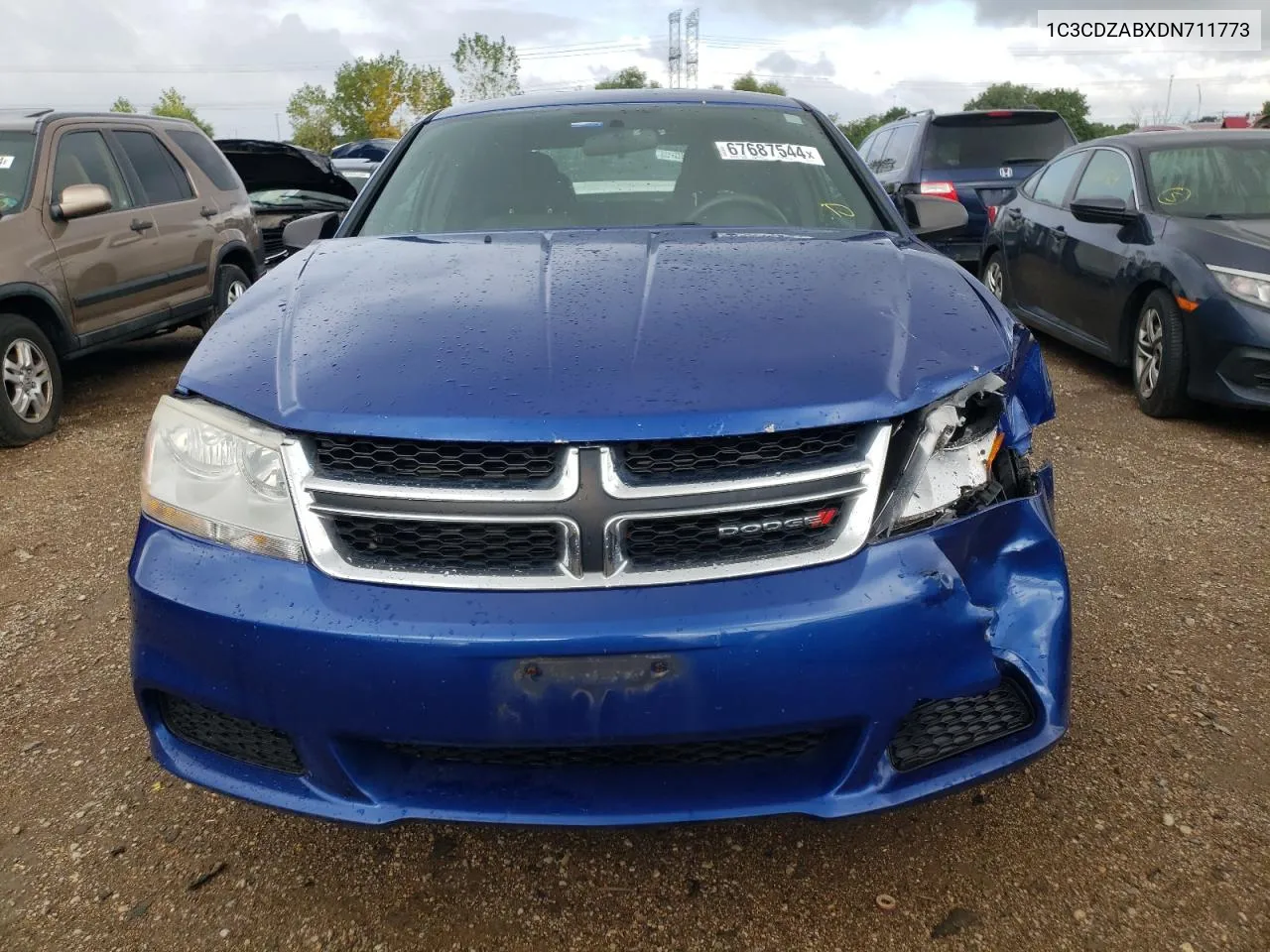 2013 Dodge Avenger Se VIN: 1C3CDZABXDN711773 Lot: 67687544