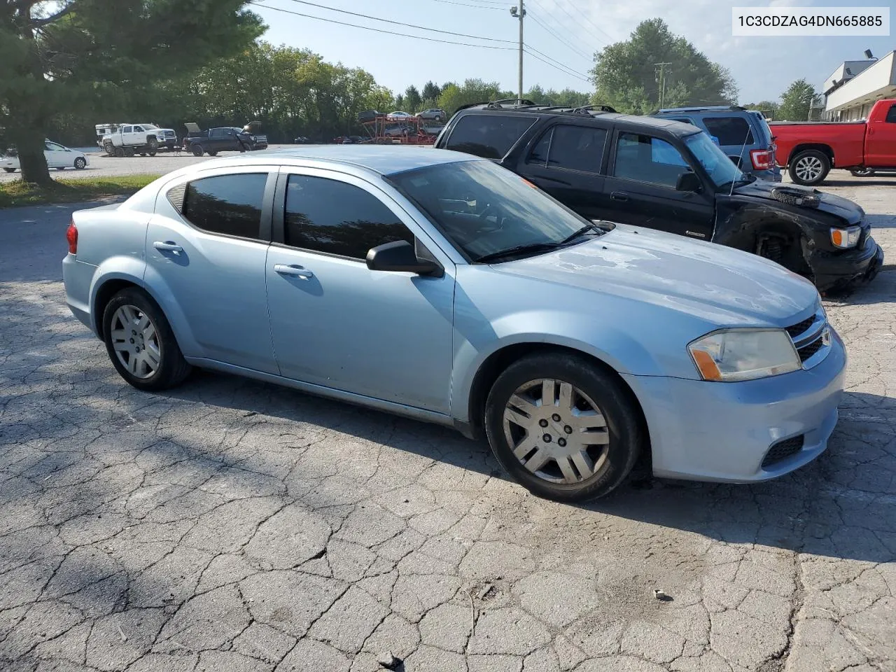 2013 Dodge Avenger Se VIN: 1C3CDZAG4DN665885 Lot: 67724734