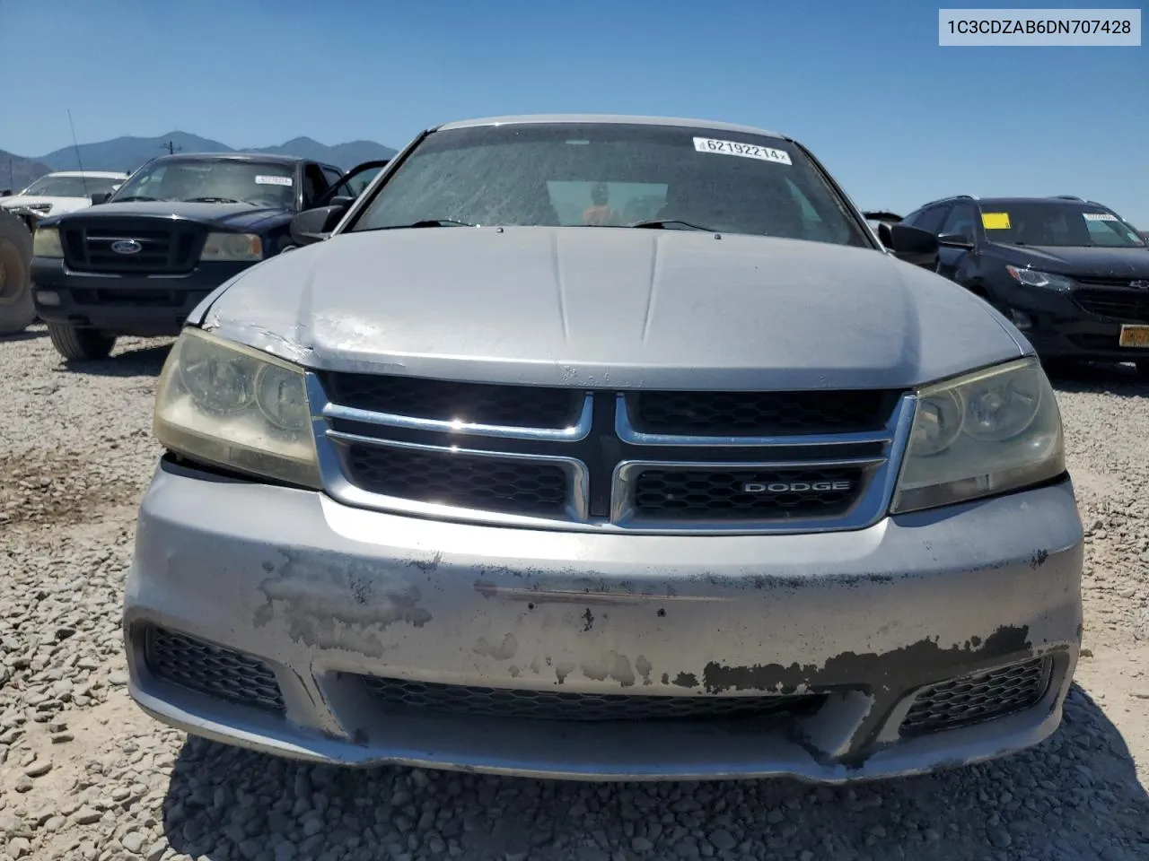 2013 Dodge Avenger Se VIN: 1C3CDZAB6DN707428 Lot: 67785824