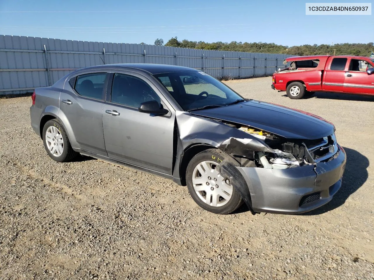 2013 Dodge Avenger Se VIN: 1C3CDZAB4DN650937 Lot: 68345314