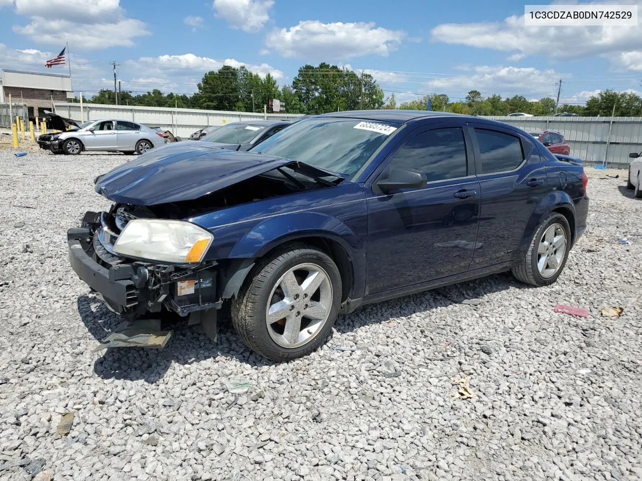 2013 Dodge Avenger Se VIN: 1C3CDZAB0DN742529 Lot: 68505724