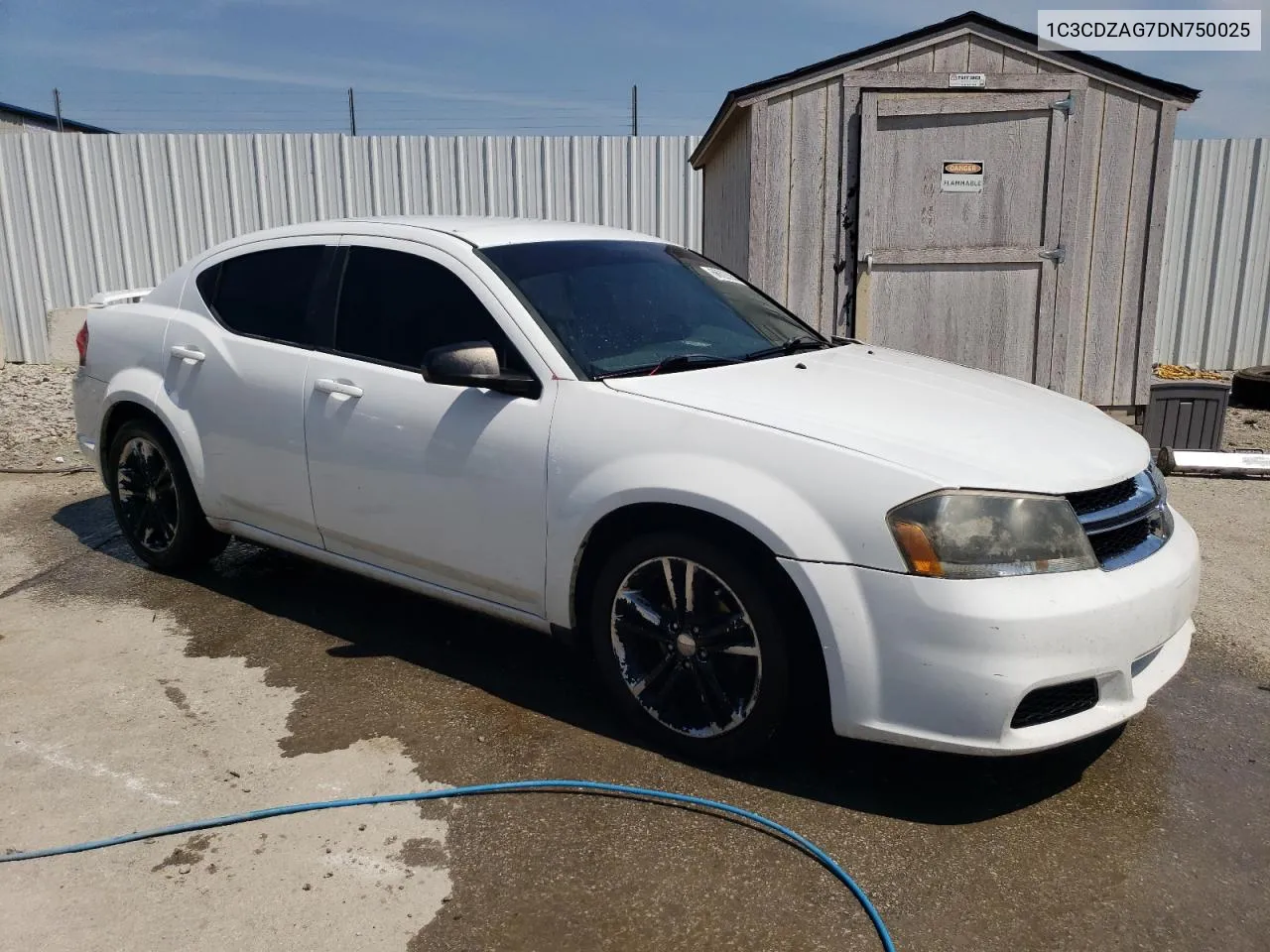 2013 Dodge Avenger Se VIN: 1C3CDZAG7DN750025 Lot: 68623944