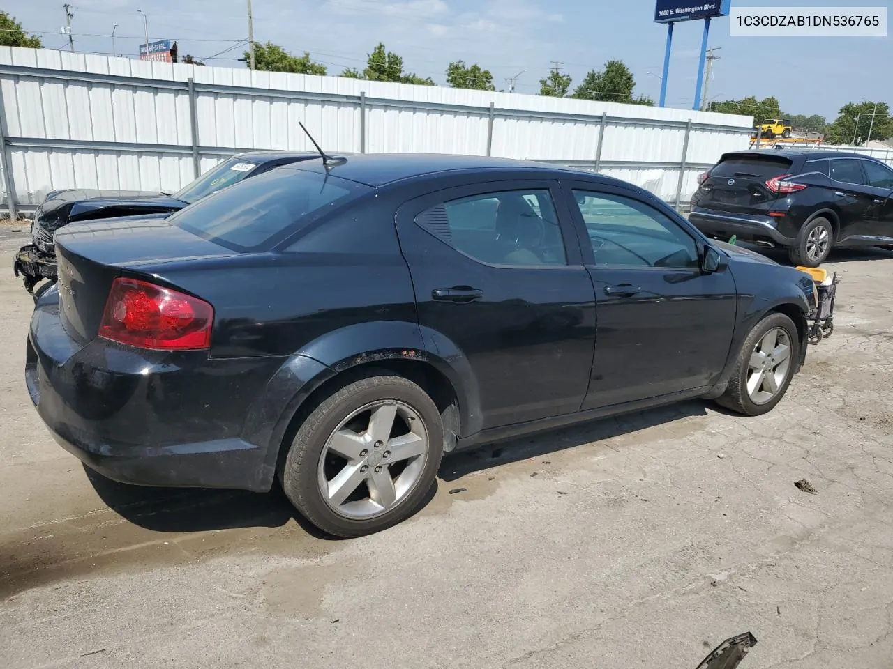 2013 Dodge Avenger Se VIN: 1C3CDZAB1DN536765 Lot: 69276634