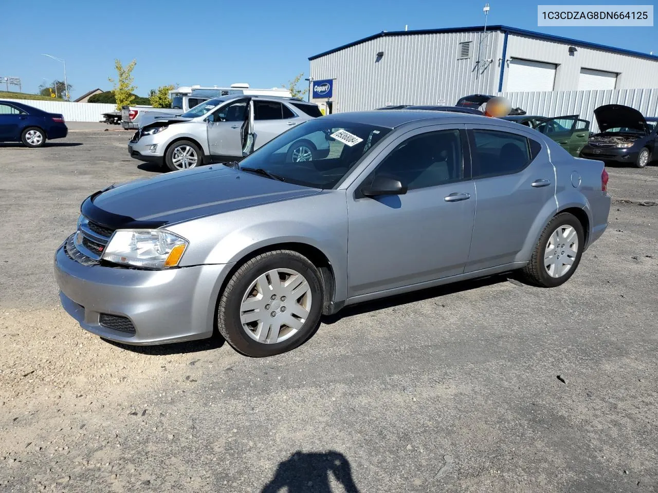 2013 Dodge Avenger Se VIN: 1C3CDZAG8DN664125 Lot: 69368084