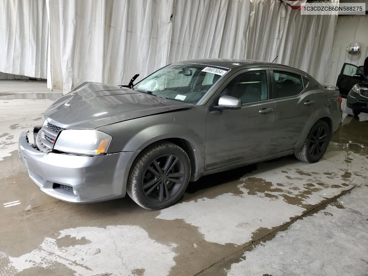 2013 Dodge Avenger Sxt VIN: 1C3CDZCB6DN588275 Lot: 69607654