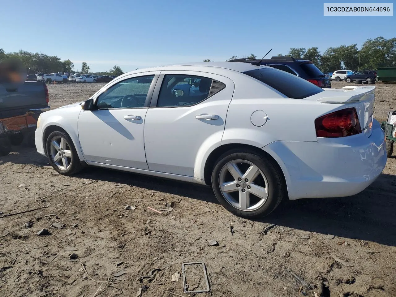 2013 Dodge Avenger Se VIN: 1C3CDZAB0DN644696 Lot: 69927534